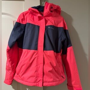 Columbia Women's Ski Jacket and Pants Set- bright pink
